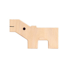 Afbeelding in Gallery-weergave laden, Houten speelgoed 1x hippo