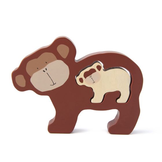 Wooden baby puzzle Monkey