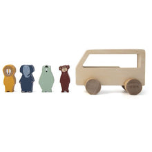 Afbeelding in Gallery-weergave laden, Wooden animal bus
