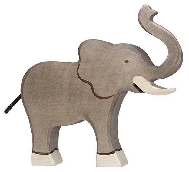 Houten olifant groot