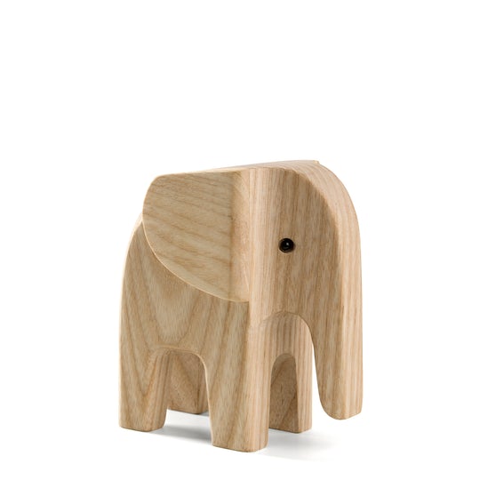 Baby elephant natural wood