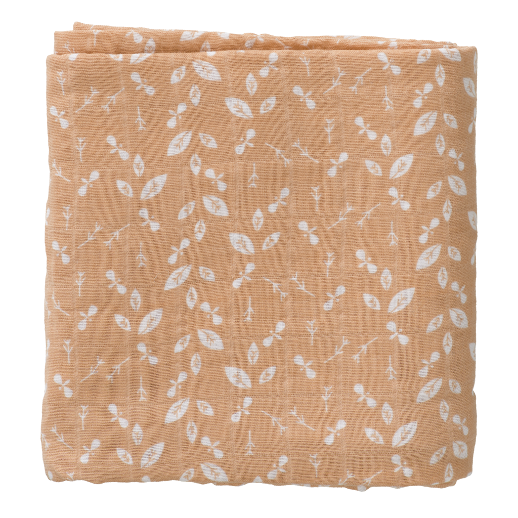 Swaddle 1x leafs (pink)