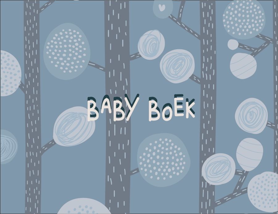 Baby boek blauw