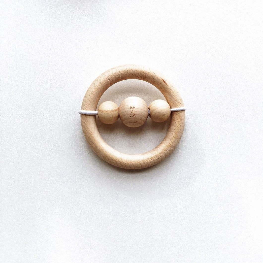 Wooden teether natural