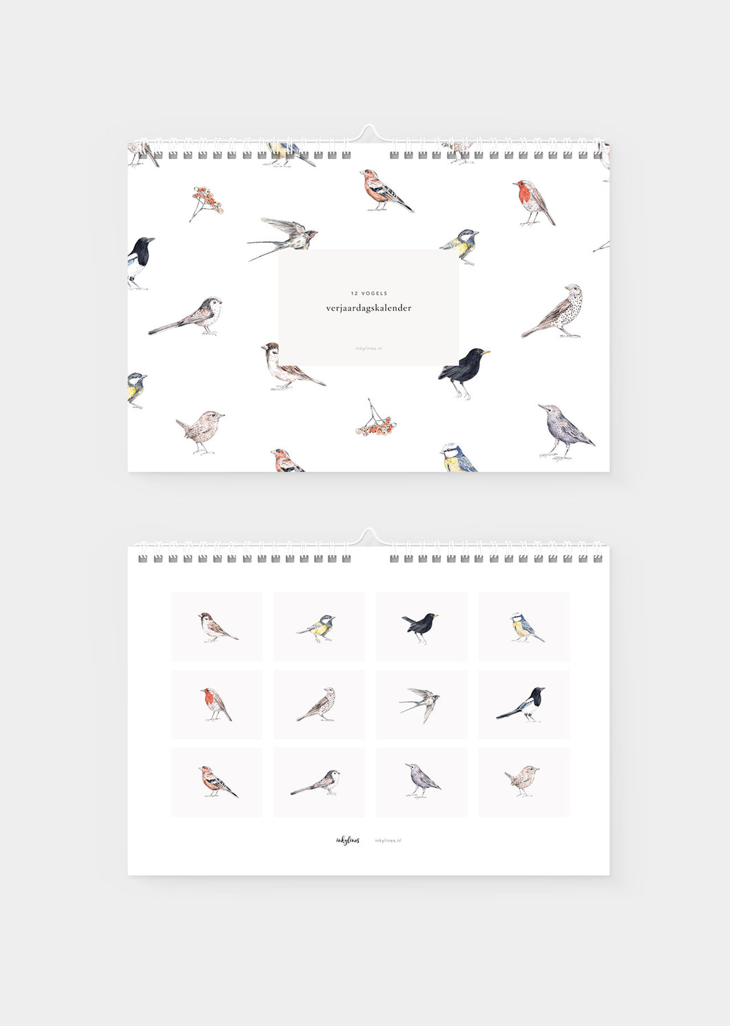 Verjaardags kalender birds