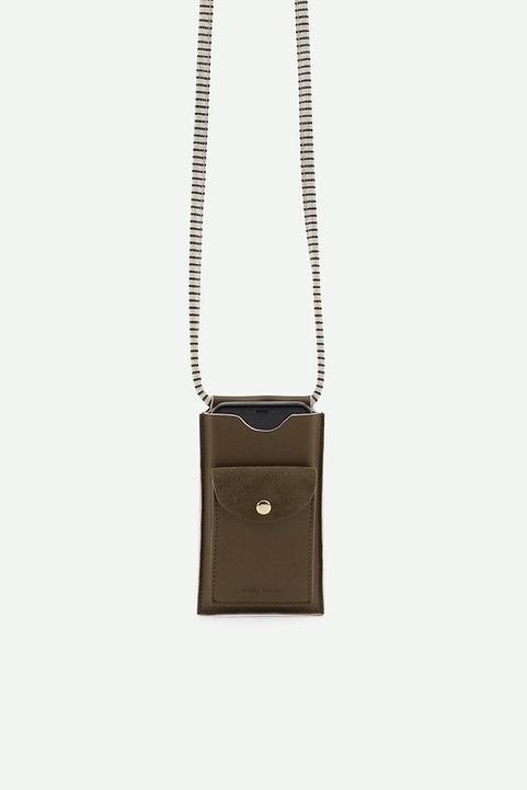 Phone pouch sticky sis olive