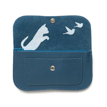 Afbeelding in Gallery-weergave laden, Cat chase wallet M faded blue
