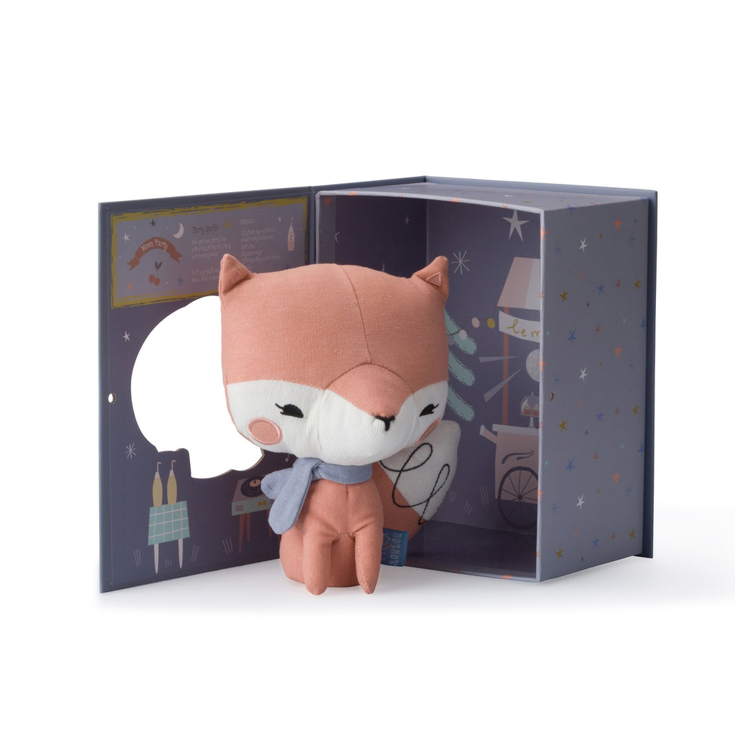 fox in giftbox (pink)